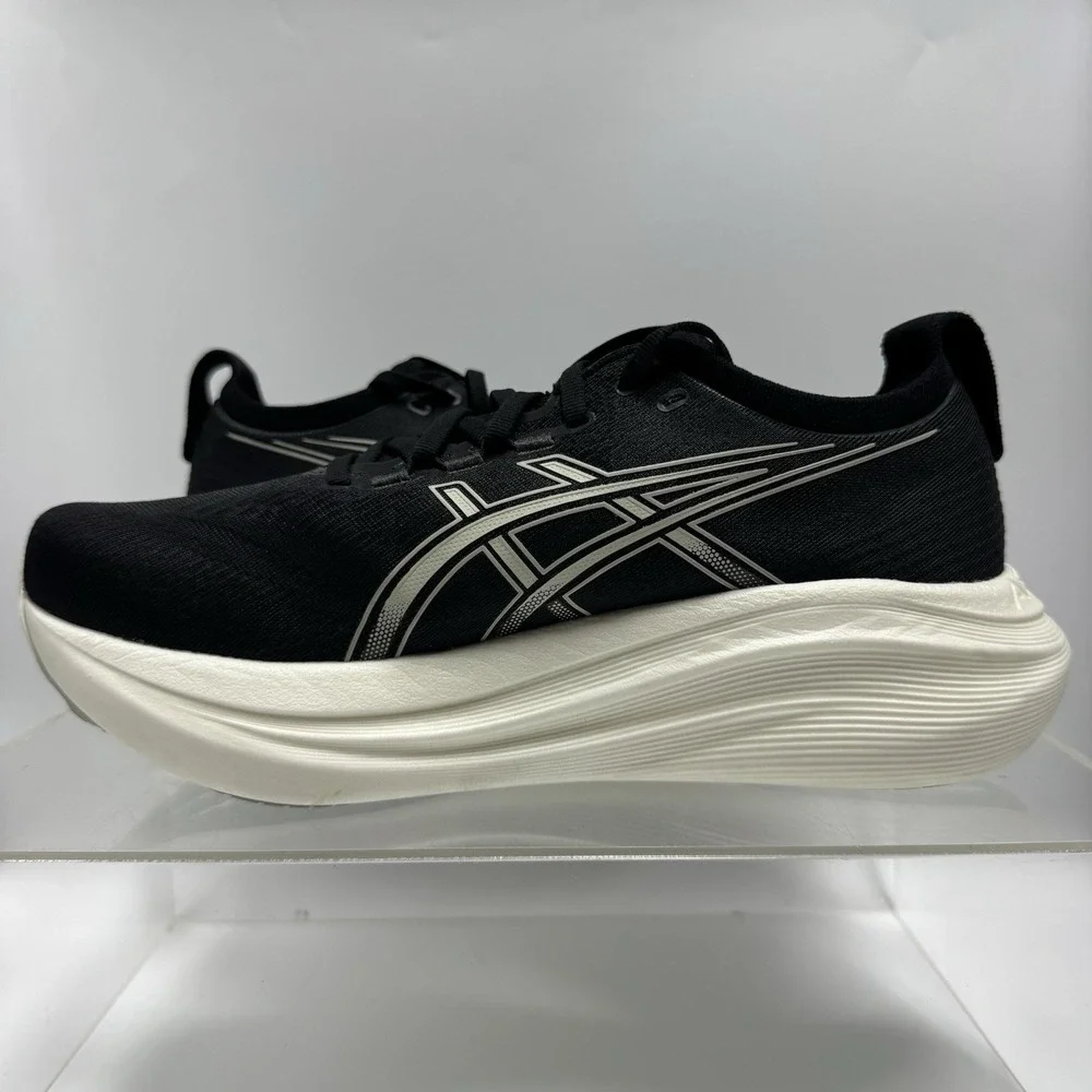 ASICS Gel Nimbus 27 Black Lake Grey 1011B957 Men's Size 9.5 Extra Wide